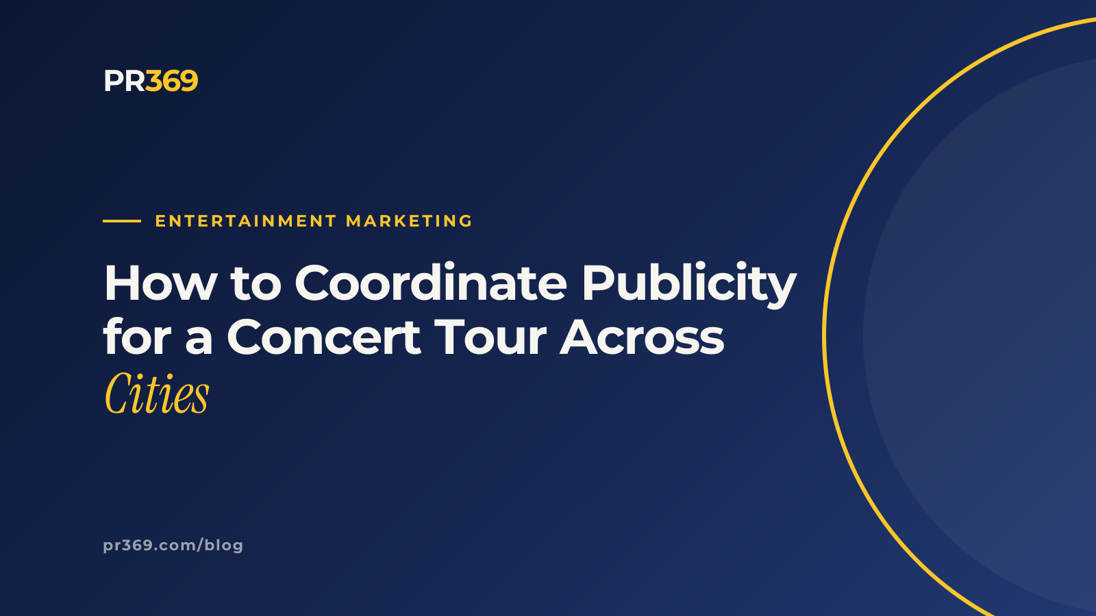 How to Coordinate Publicity for a Concert Tour Across Cities