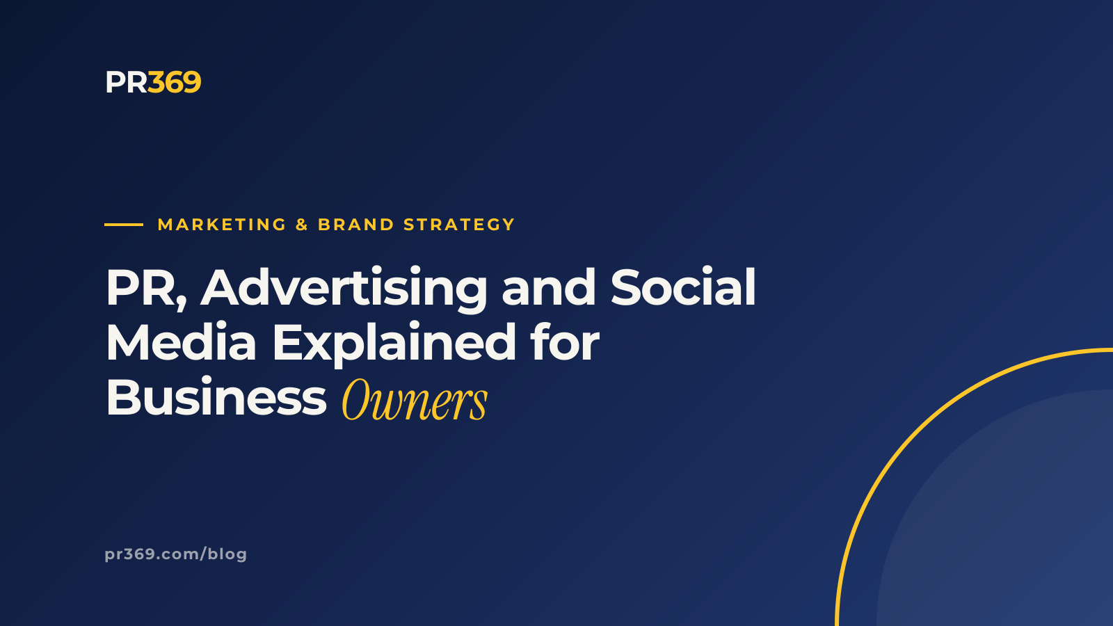 PR, Advertising and Social Media Explained for Business Owners