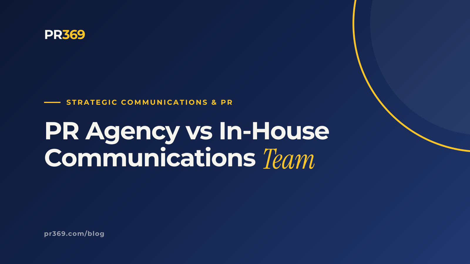 PR Agency vs In-House Communications Team