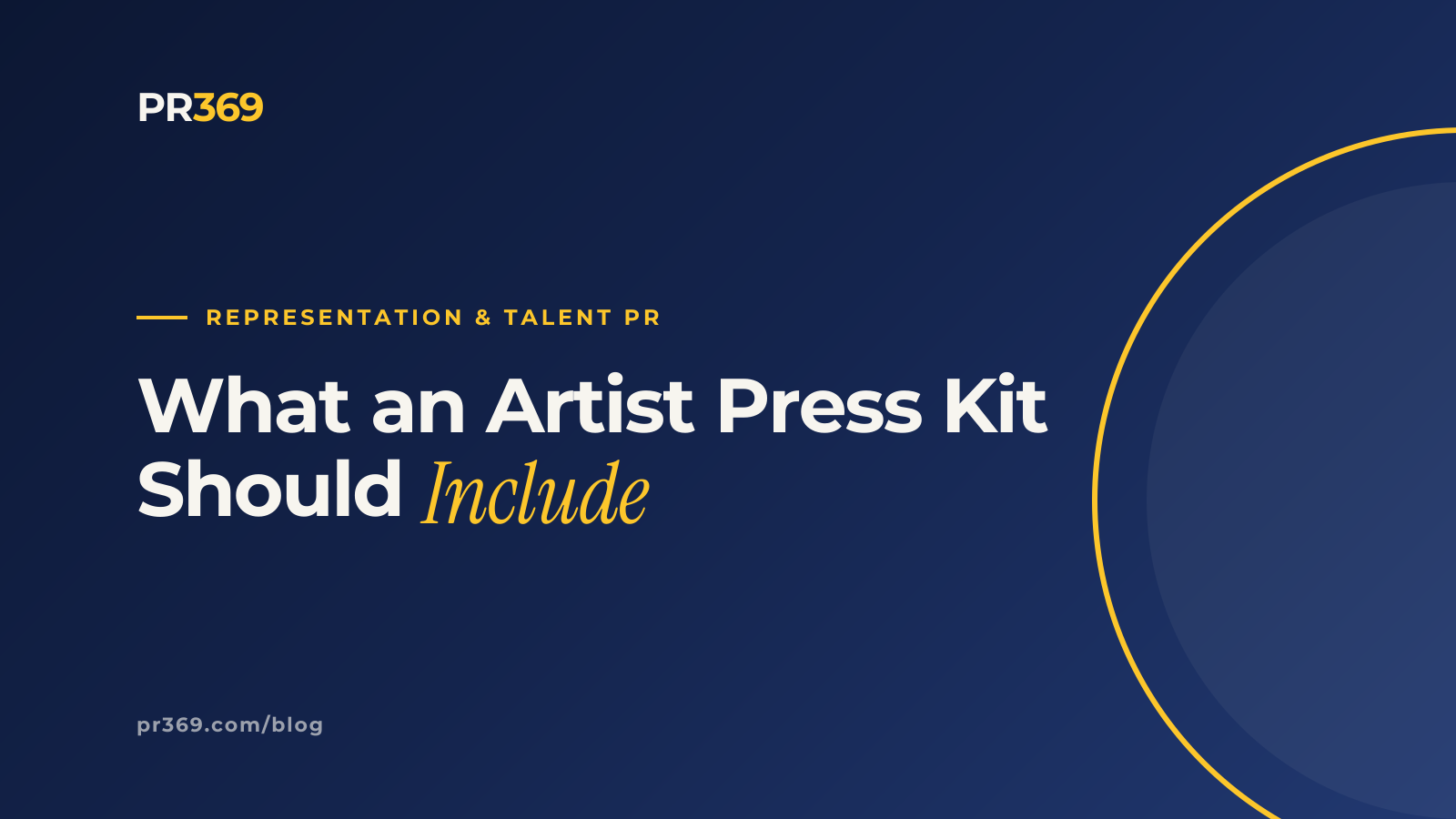 What an Artist Press Kit Should Include